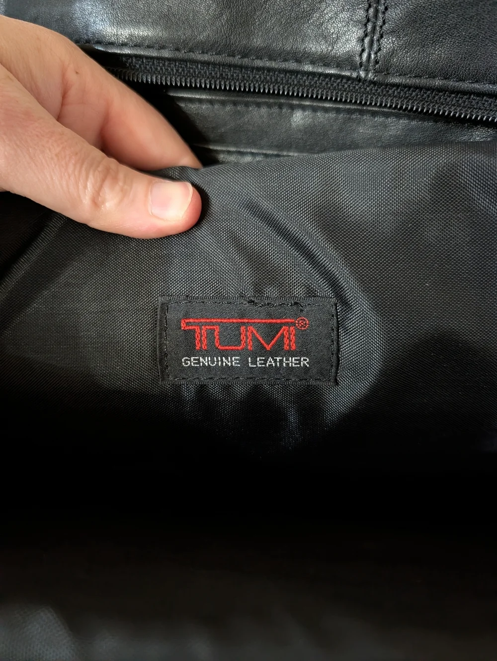 Vintage 90s Tumi‎ Red Label Professional Series Black Leather Laptop Briefcase